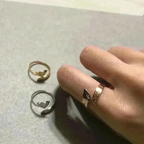 Free gift with purchase-Little Fox Titanium Steel Gold Plated Open Ring - Picture 11 of 13